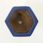 Preview: Eckige Bonsaischale JapS17/11cm, blau