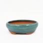 Preview: Ovale Bonsaischale blau