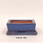 Preview: Bonsaischale mit Untersetzer, blau