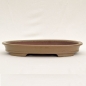 Preview: Ovale Bonsaischale beige matt