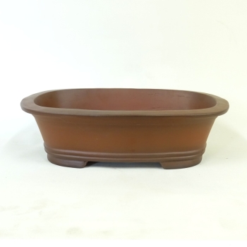 Schale oval braun