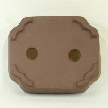 Preview: eckige Schale 12 cm braun