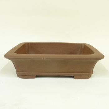 eckige Schale 22 cm braun