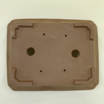 Preview: eckige Schale 12 cm braun
