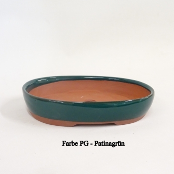 Preview: Bonsaischale oval patinagrün