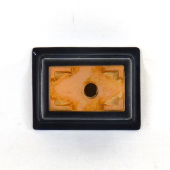 Preview: Eckige Bonsaischale WS14/11cm, schwarz