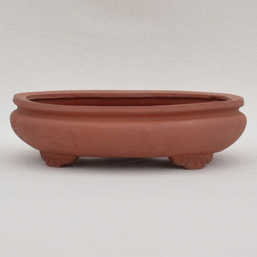 Ovale Bonsaischale TB02a / Breite: 19 cm braun